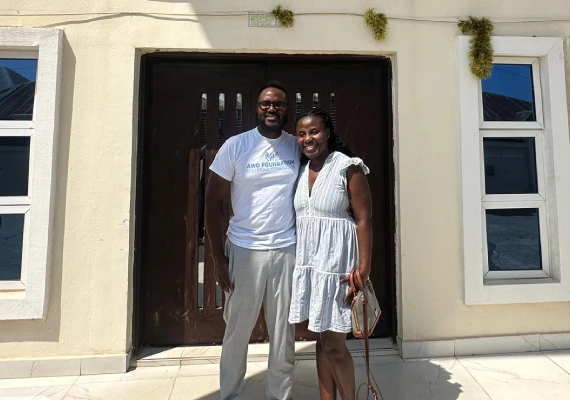 African children in classroom